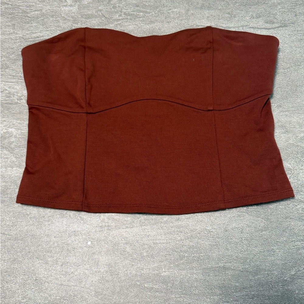 Women’s brown tube top size Medium